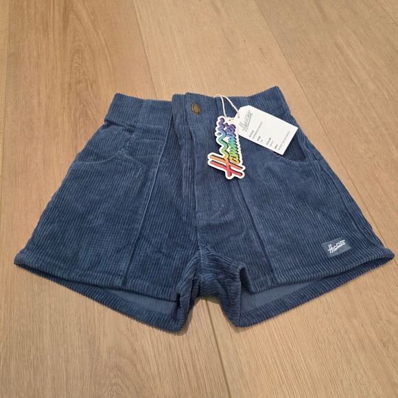 Hammies Original Womens 24 Navy Blue Corduroy Shorts Casual Summer NWT - Picture 1 of 9